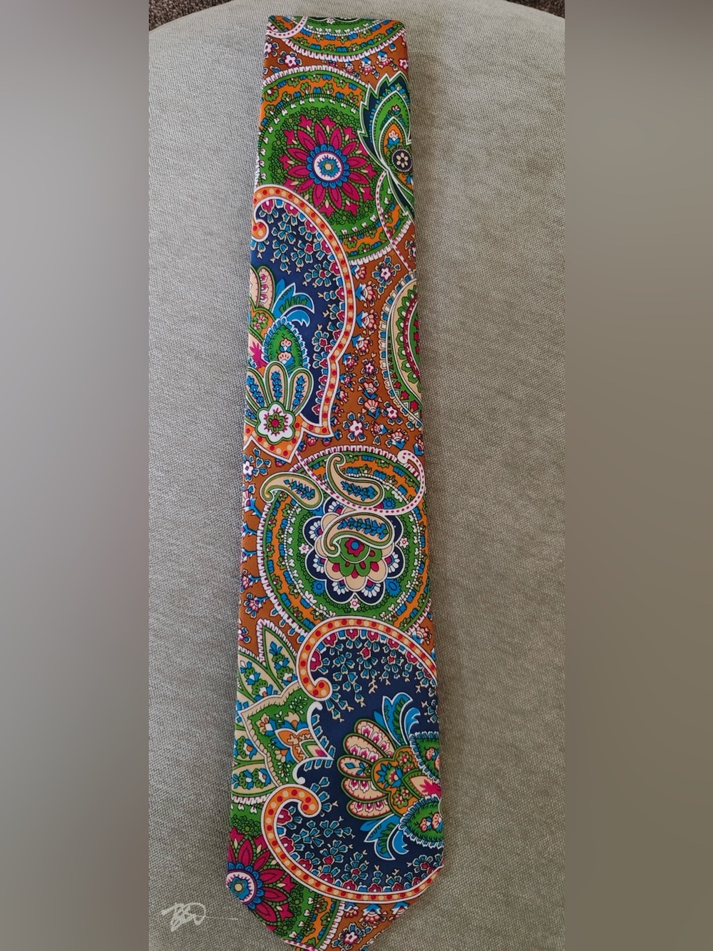 Colorful Paisley Silk Tie - Multicolor